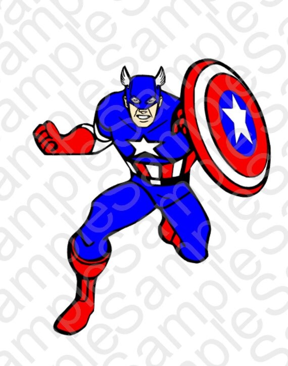 Download Avengers Captain America Inspired SVG and DXF by ...