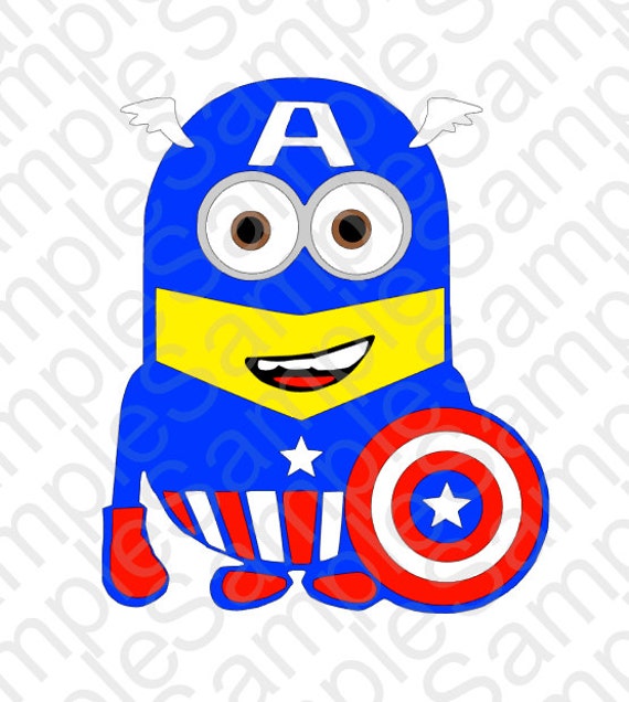 Download Minion Captain America Inspired T Shirt SVG by BrocksPlayhouse