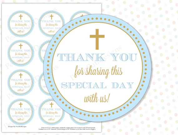 first communion tags blue instant download baptism tags