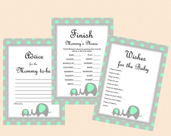 Farm animals Baby Shower Games Printables by MagicalPrintable