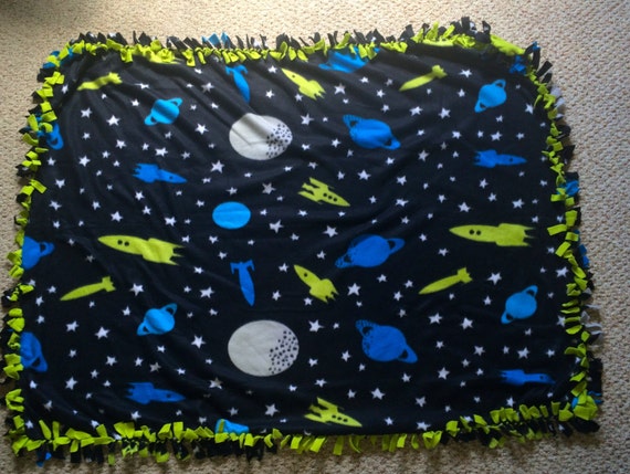 Outer Space Fleece Personalized Baby Blanket (BB278 ...