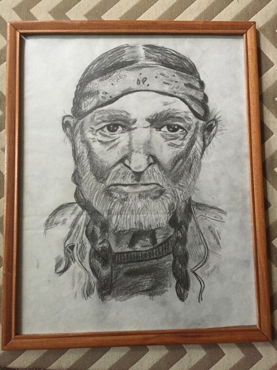 Willie Nelson Original Sketch