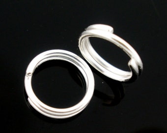 5mm Shiny Silver Plated Split Jump Rings | 100 pcs | JR26