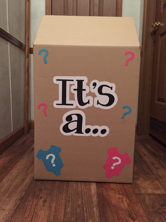 Items similar to Gender Reveal Box Decor on Etsy