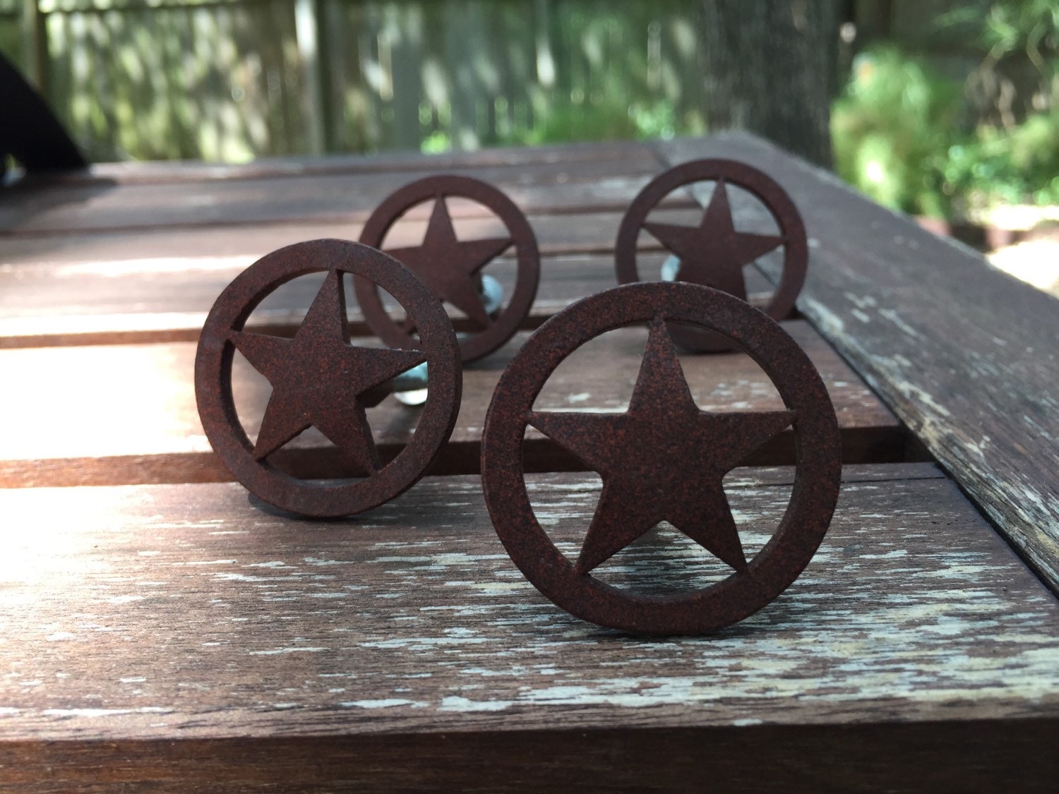 Rustic Star Knob Texas star drawer pull metal