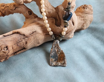 Kyanite, Pyrite and Pearls....oh my