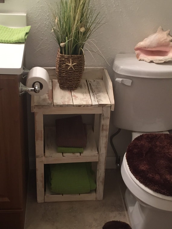 Beach Theme Bathroom Shelves for Storage by TheHarvestTrail