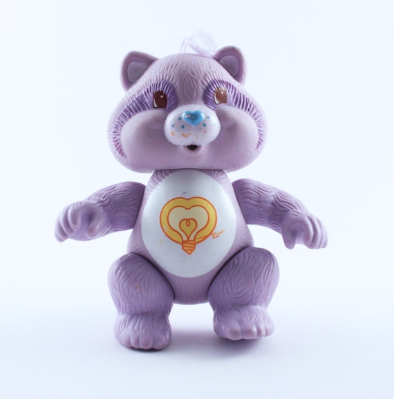 purple care bear raccoon