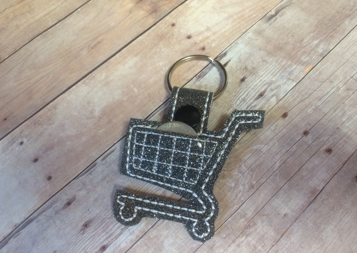Quarter Holder Shopping Cart Key Chain