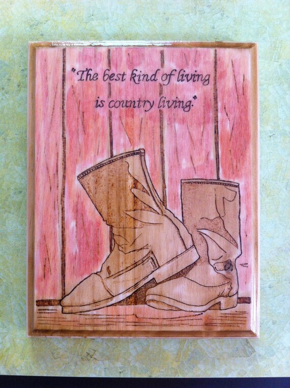 Best kind of living by KarasCountryKrafts on Etsy