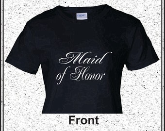 disney maid of honor shirt