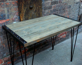 Industrial Dining Table. Hand made of Reclaimed Pine by Cosywooduk