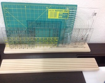 23" QUILT RULER ORGANIZER (23" x 3.5" x 1) - (6) Thin 1/8" Grooves - (Item # 1)