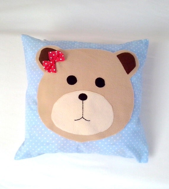 Items similar to luxury pillow and cushion cover,teddy bear,baby gift