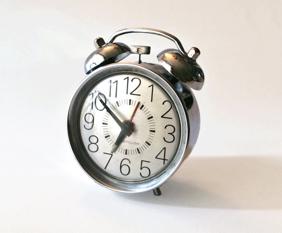 Vintage Twin Bell Alarm Clock Westclox by FadedFare on Etsy