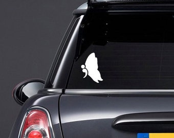 Semicolon Butterfly Vinyl Decal Sticker for cars laptops and more