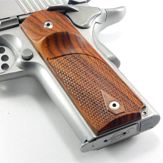 1911 Custom Made Pistol Grips with Thumb rest Cocobolo Full