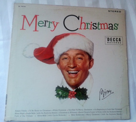 Bing Crosby Merry Christmas Vintage Vinyl by ReminiscentRecords