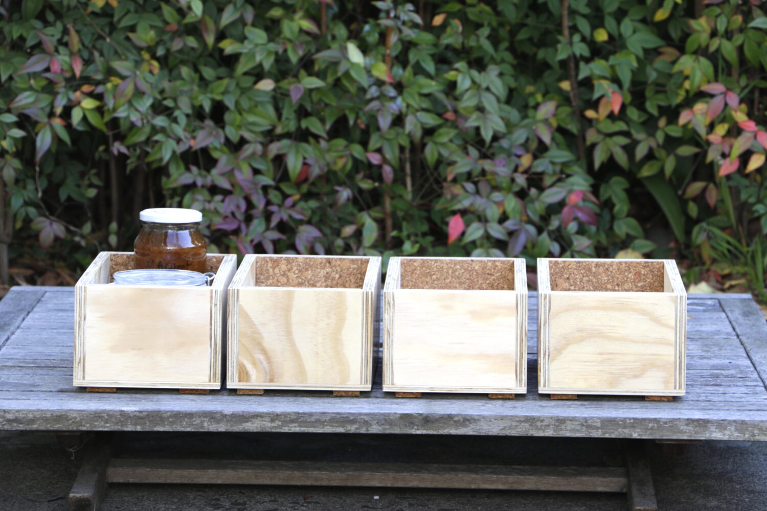 Small plywood storage box small modular furniture small