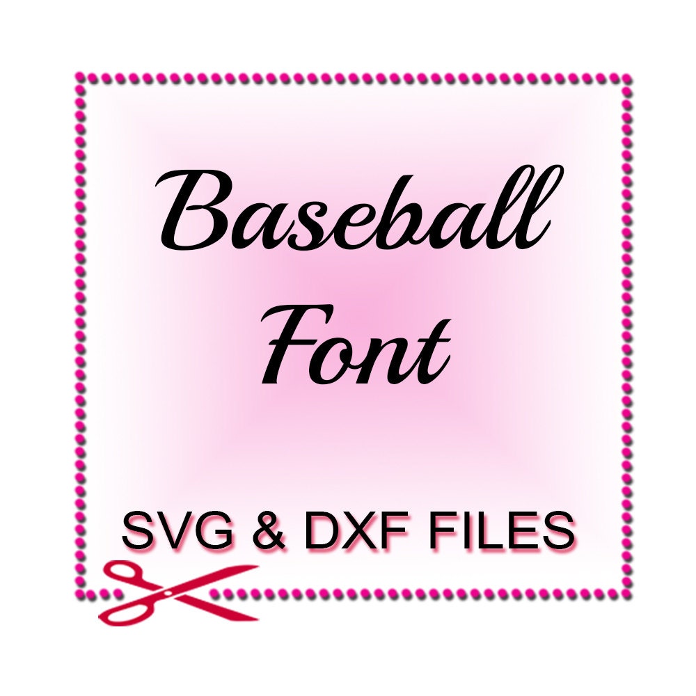 Download Baseball Font SVG SVG Cut Files Baseball SVG Files