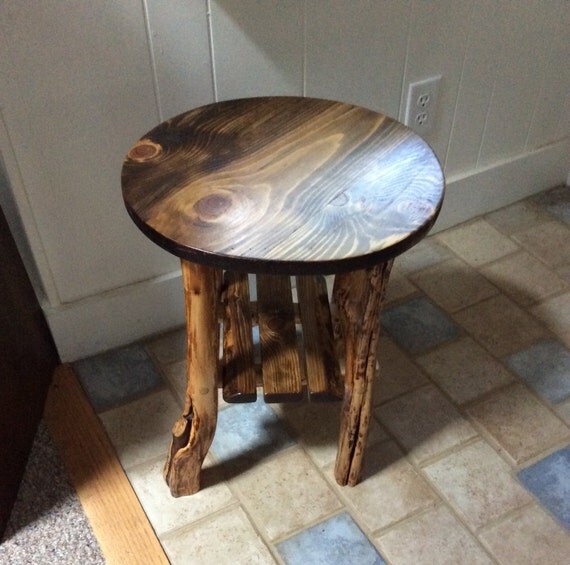 rustic end tables set of 2