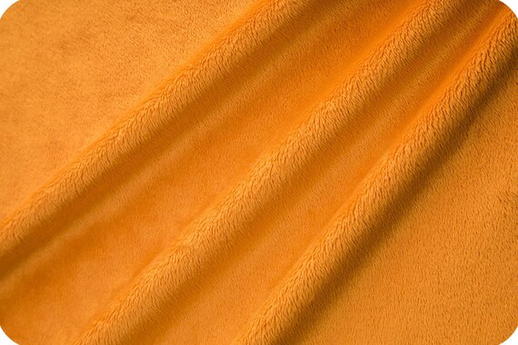 Shannon Fabrics Minky Pumpkin Orange Solid Color Cuddle 3®