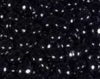 Glass Gems Black Marbles Non Iridized Small 3/4" Quantity of 40