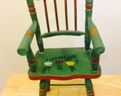 Vintage Wooden Doll Chair