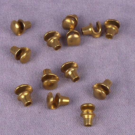 Gold Shoe Lace Hooks 8mm 50 pieces MLH8GO50 by porcelynne