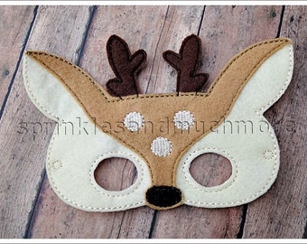 Deer Mask Woodland Creatures Masks Felt Mask Pretend Play Creative Play Masks Halloween Mask Easter Basket