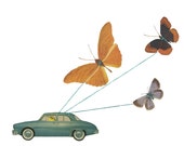 Butterfly transport. Limited edition print by Vivienne Strauss