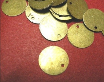 100pc antique bronze 10mm iron pendant-5141