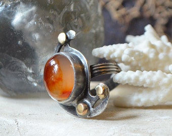Solar Flare Agate Ring