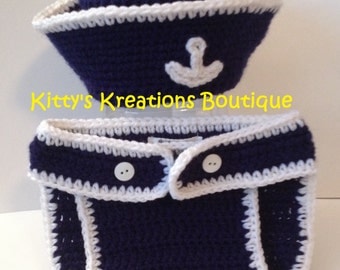 Adorable Sailor/ Summer Hat with Matching Sandals/ Shoes (Boy or Girl) - Any Color - Lots of Sizes