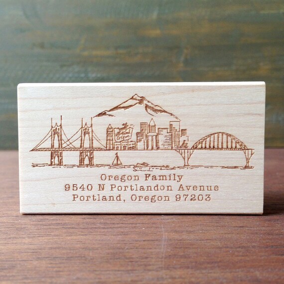 Portland, Oregon Custom Return Address Stamp