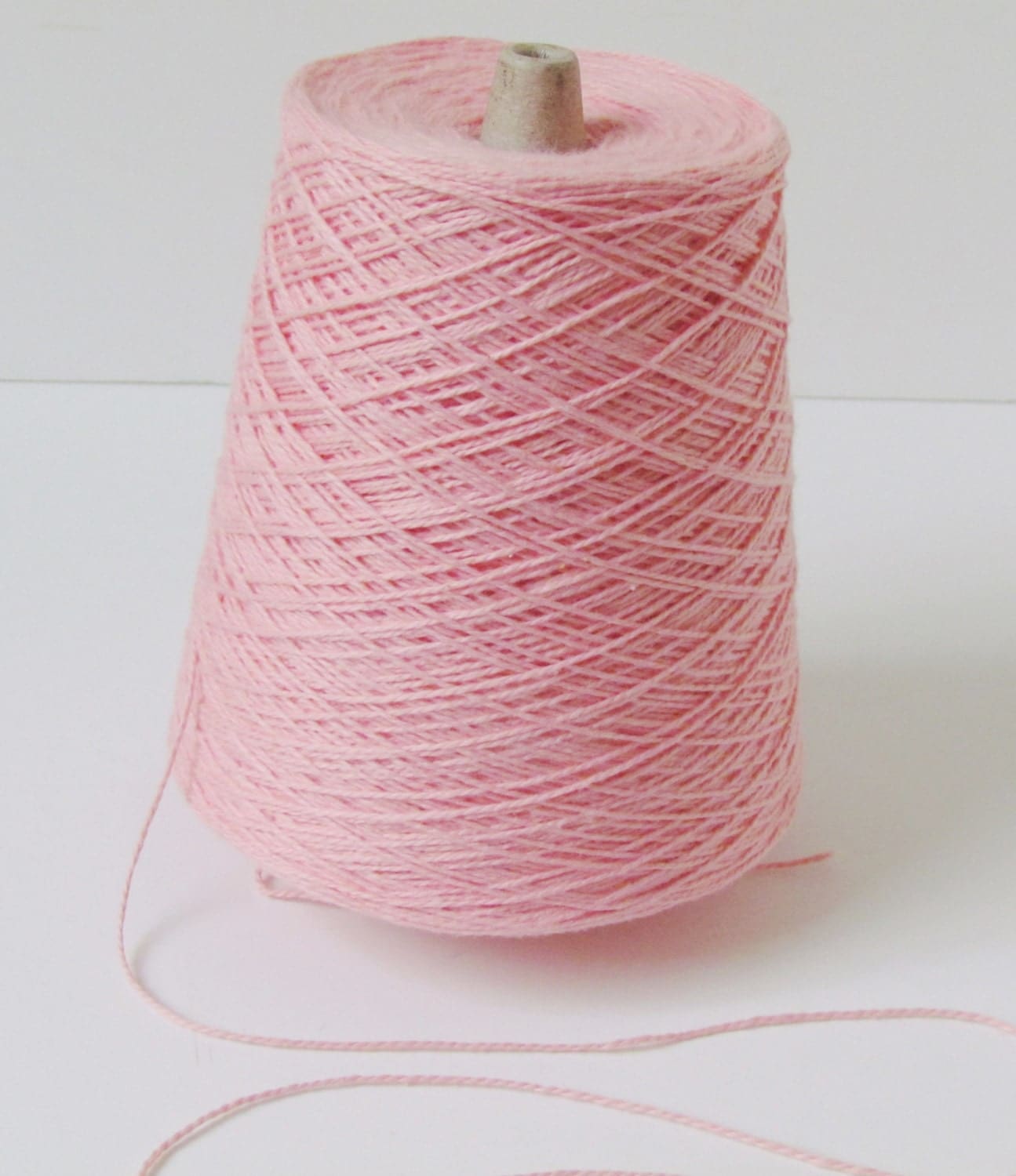 Organic Antique Pink Cotton Yarn Cone BPyarns 100 by BPyarns