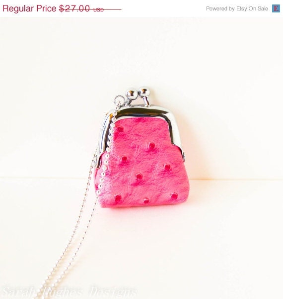 pink vegan purse