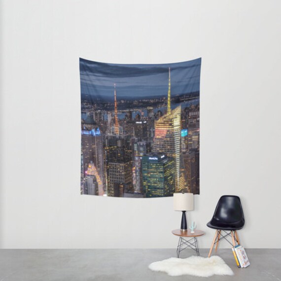 New York Tapestry Manhattan Tapestry Landscape Wall by MGMart