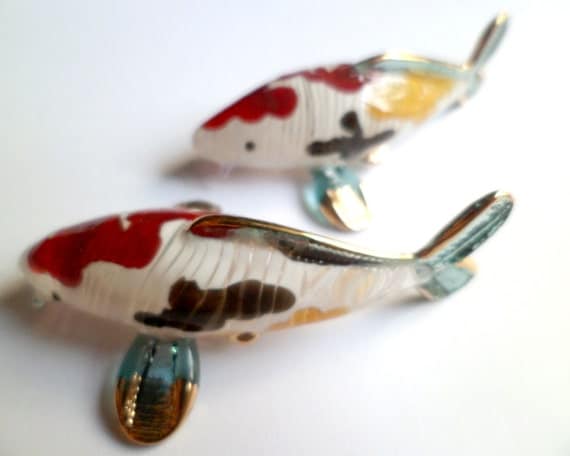 blown glass koi fish