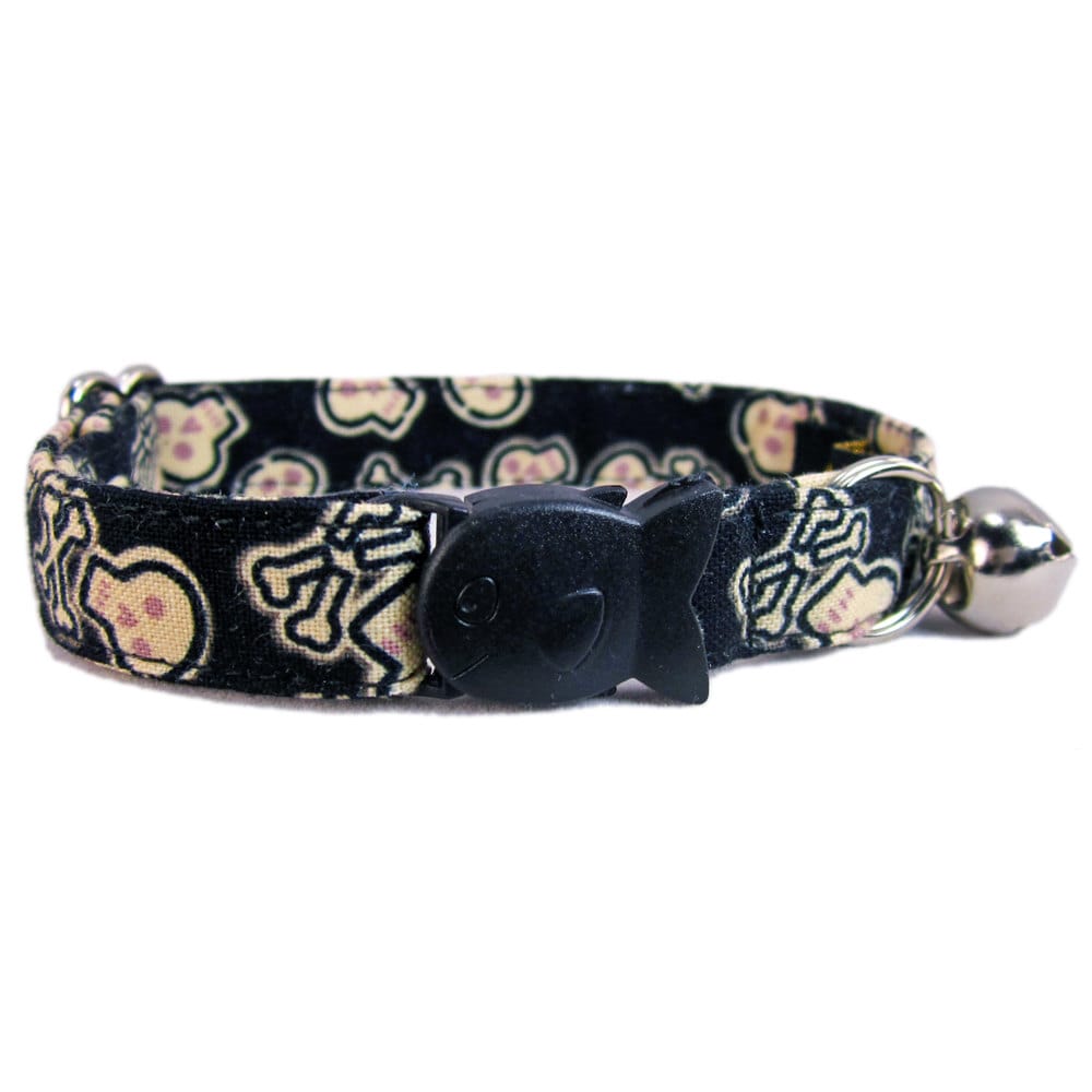 Cat Collar with Skulls Cute Cat Collar for Boy Cats Cat