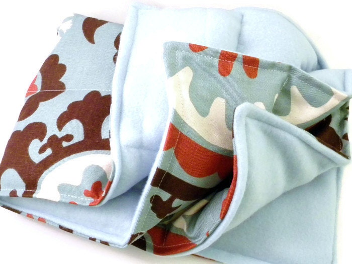 XL Heated Lap Blanket Microwave Heating Pad Weighted Rice