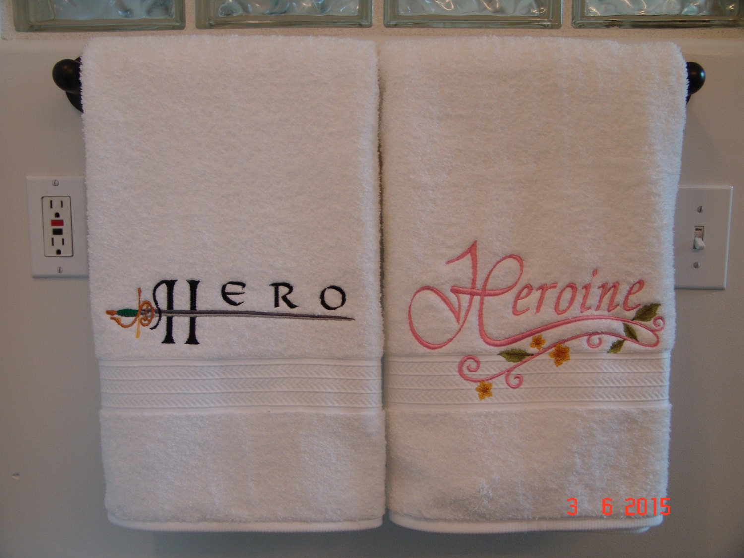 bath towel set for couple