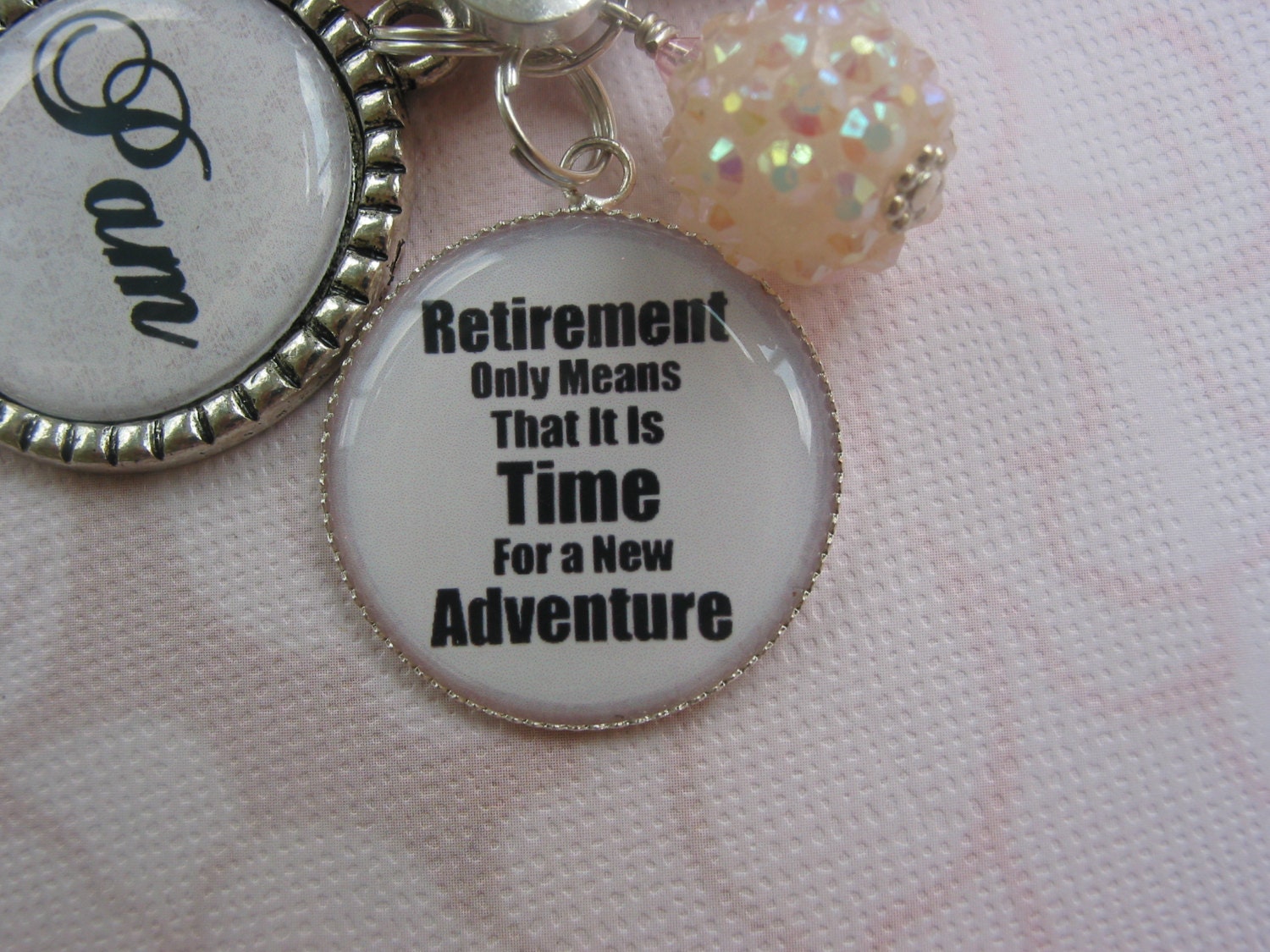 Personalized Women retirement keychain retirement gifts by emtabby