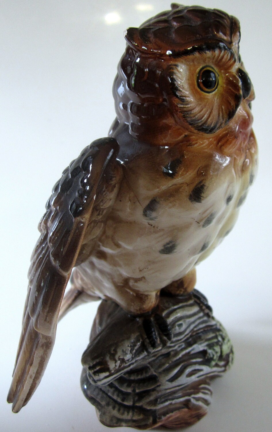 Owl Figurine Porcelain Vintage Norcrest Collectible Pair by ddb7