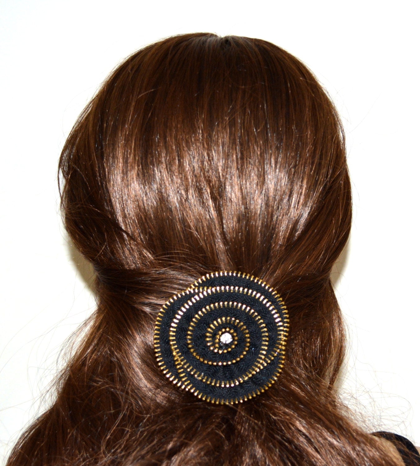 Zipper Hair Clip/Hair Accessory/Zipper Hair by TopsyCurvyDesigns