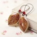 Caramel Leaf earrings (E031)