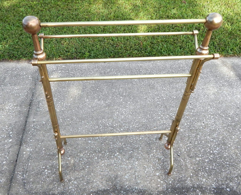 Antique Brass Quilt Rack