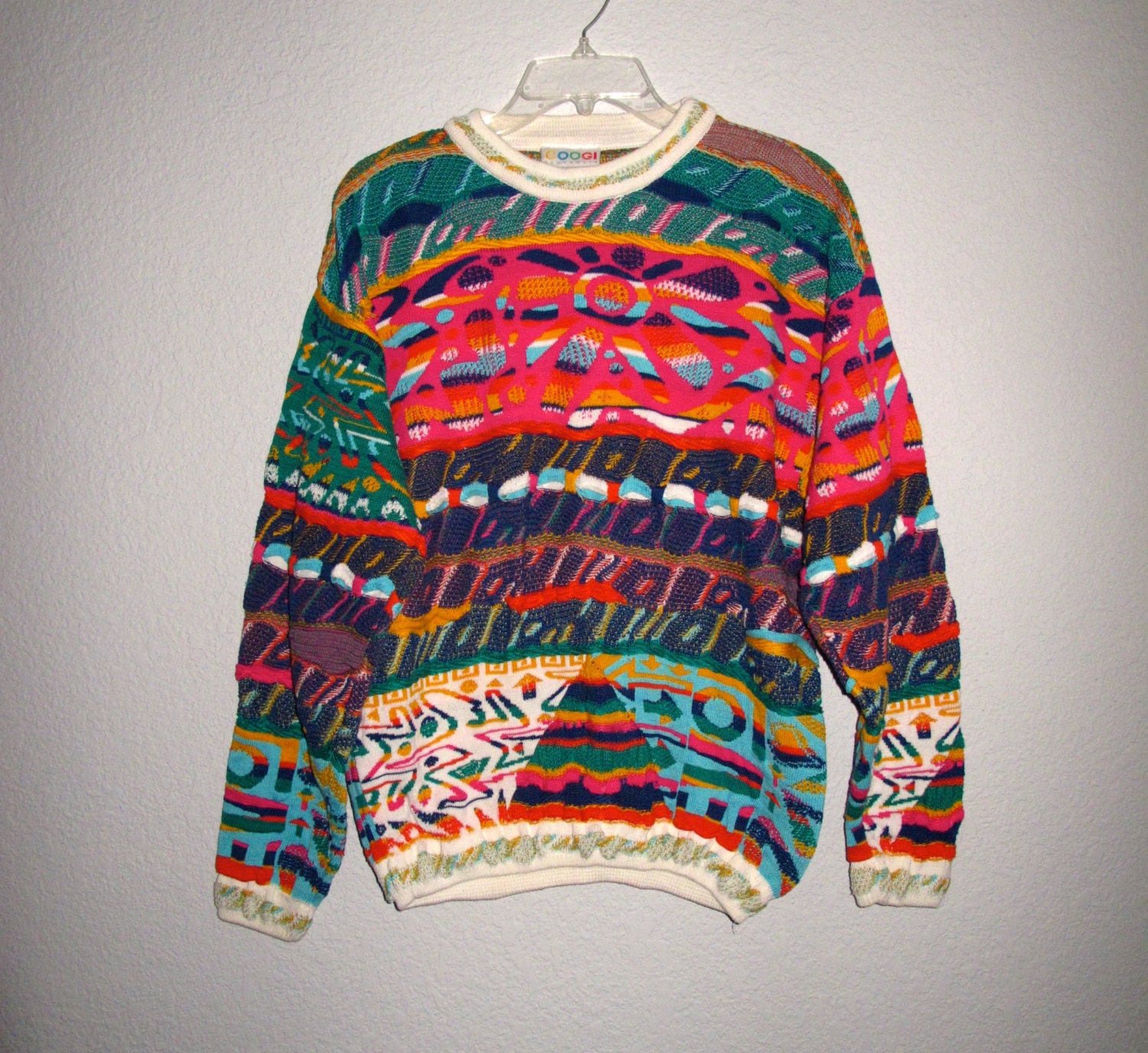 COOGI Australia Sweater size M Cotton Colorful by BlueRoseRetro