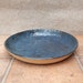 Serving dish plate in textured stoneware ceramic pottery