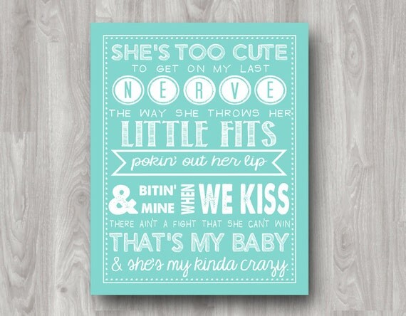 She's My Kinda Crazy Country Song Lyrics Printable